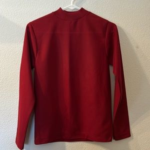 VTG Botany mock neck sheer top fits like a medium